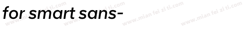 for smart sans字体转换